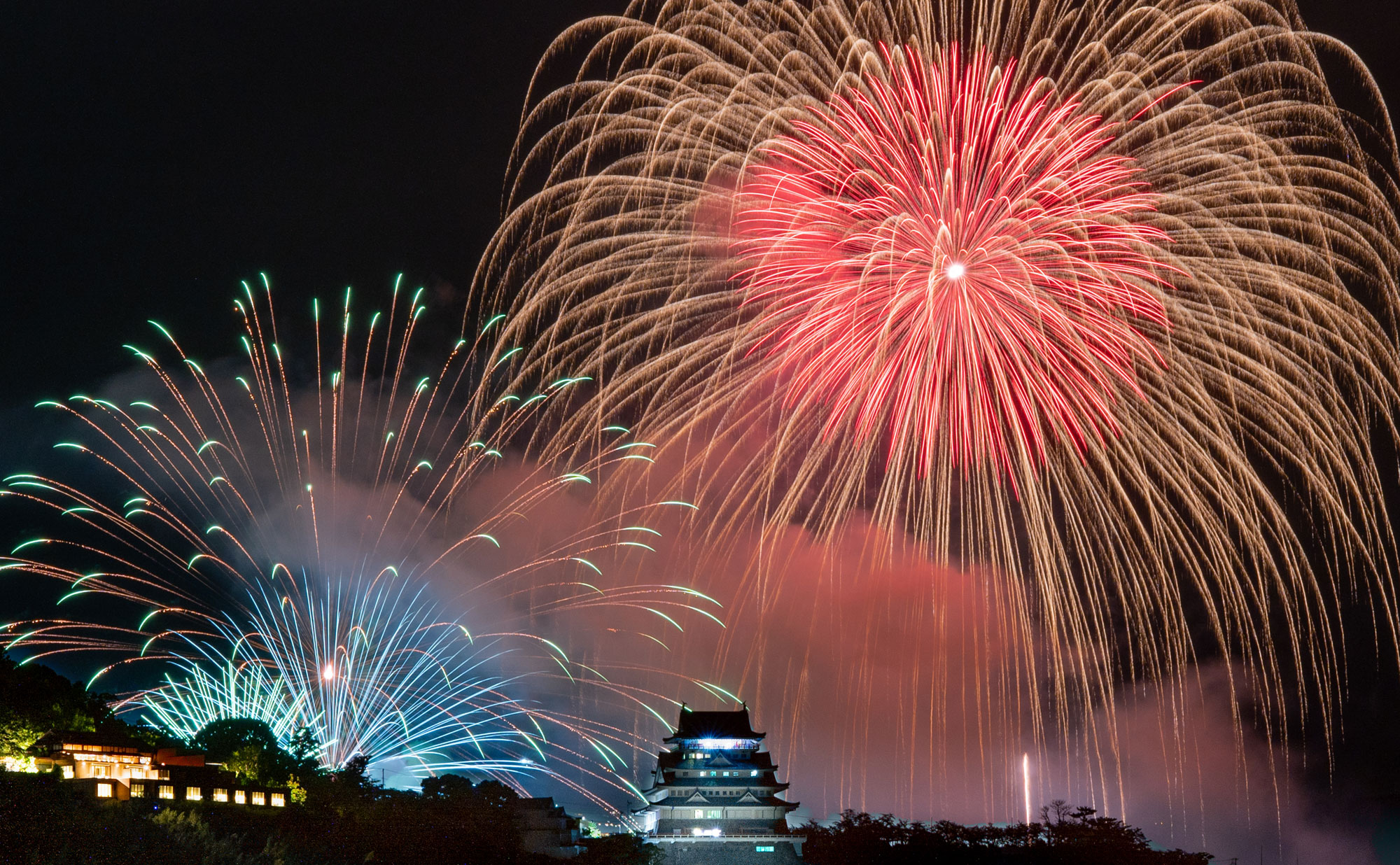 Atami Fireworks Festival with Atami Castle