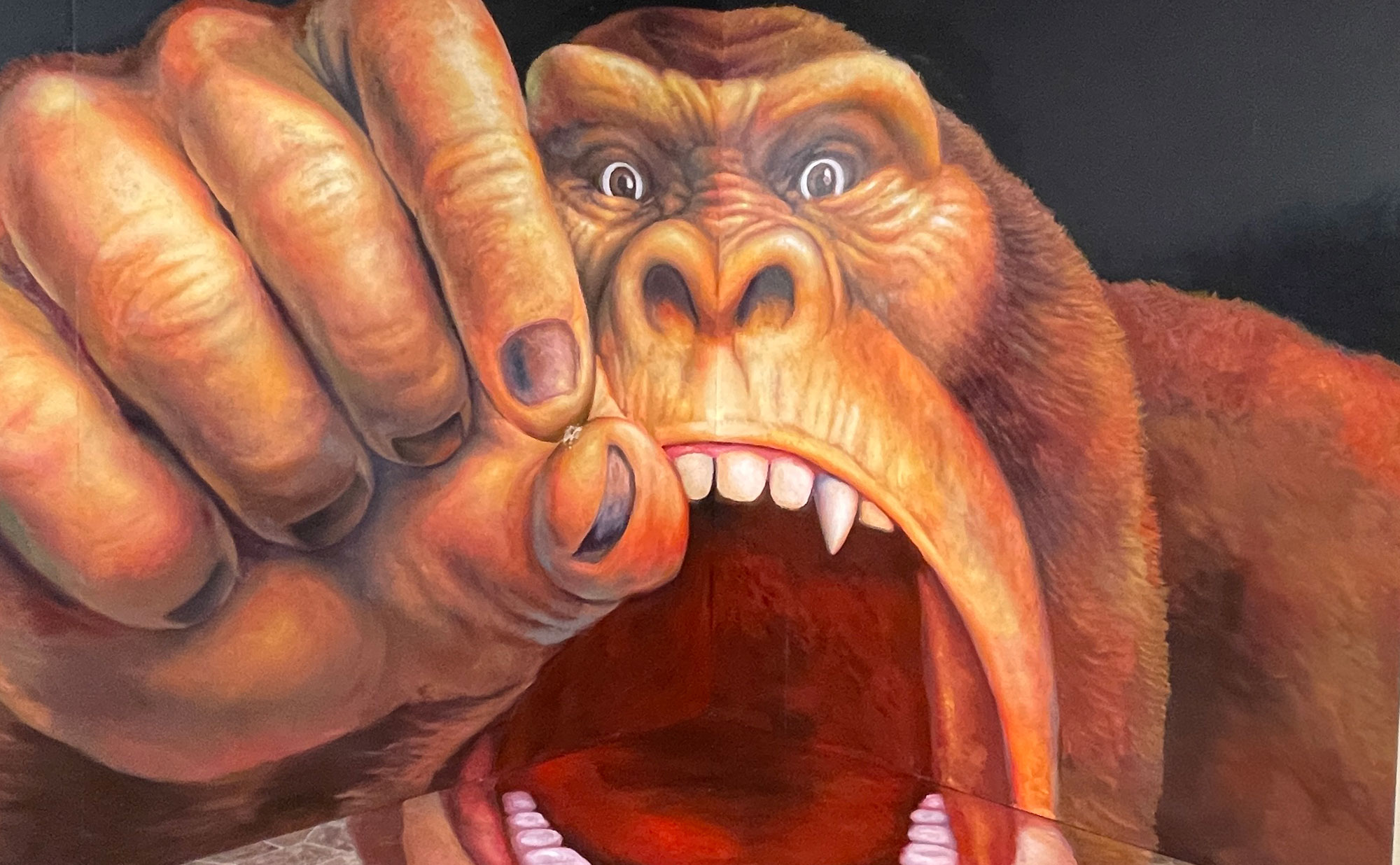 熱海観光局-熱海トリックアート迷宮館の猿